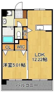 アースコートY’sシティ東神原【8階】の間取り