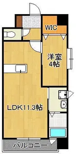 ギャラン陣原【9階】の間取り