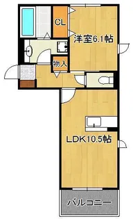 D-roomK&Y 穴生【2階】の間取り