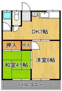 春日ハイツ【1階】の間取り