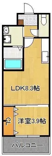 Fu-tonⅢ 黒崎【4階】の間取り