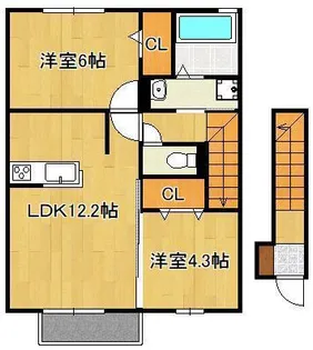 ユニフレックス光【2階】の間取り