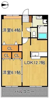 ロイヤルTK【2階】の間取り