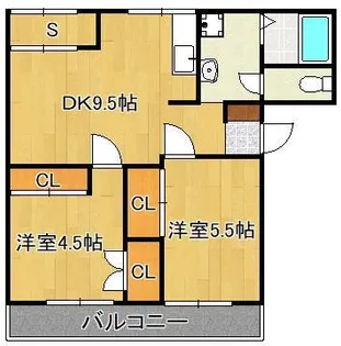 オアシス竹末【2階】の間取り