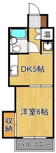 グリーンパーク三共 608号室【7階】の間取り