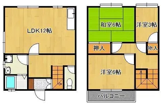 ガーデンハイツ鳴水【1階】の間取り