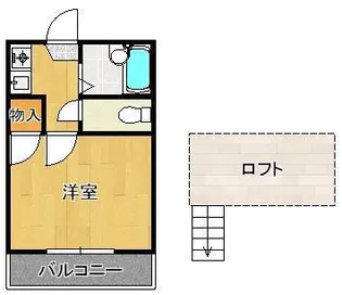 メゾン・ド・鷹の巣【1階】の間取り