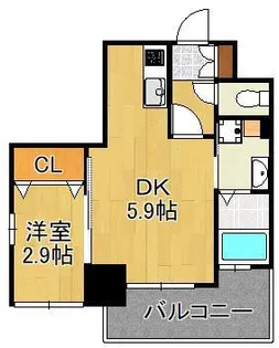 ラグーナ黒崎【2階】の間取り