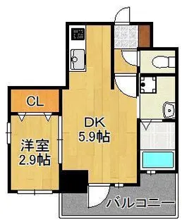 ラグーナ黒崎【7階】の間取り