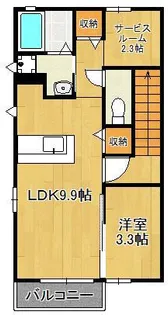 プランドールM【2階】の間取り