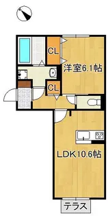 イオメール折尾 A棟【1階】の間取り