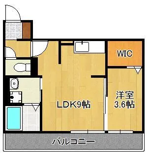 D-roomスリースター【2階】の間取り