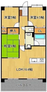 アクロス黒崎ロイヤルヒルズ1207【12階】の間取り