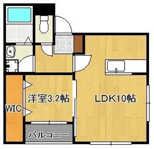 ロイヤルコミッション若松【2階】の間取り