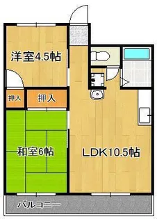 グランデール鳴水 B【1階】の間取り