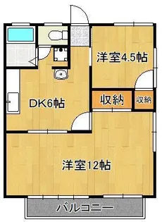 グランデール鳴水 B【2階】の間取り