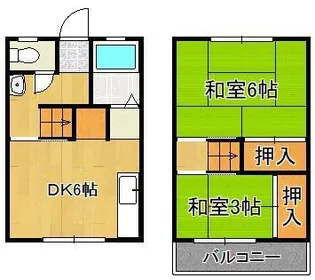 オアシス景勝苑 B【1階】の間取り