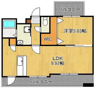 ギャラン鷹の巣【3階】の間取り