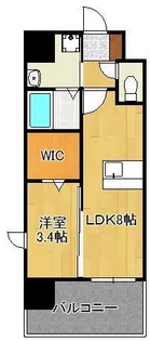 YSP黒崎【8階】の間取り