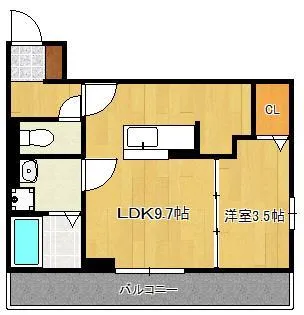 D-room東浜町【3階】の間取り