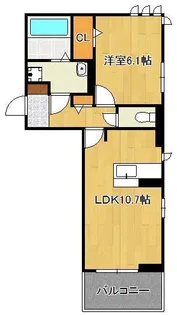 ウェスタ青山【3階】の間取り