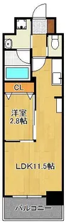 コンダクトレジデンスDaizen【4階】の間取り