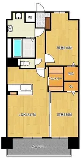 the STAGE 紅梅【2階】の間取り