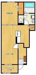 ティーダ竹末 B【1階】の間取り