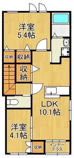 ラピュタ宮前【2階】の間取り