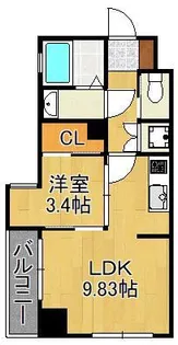 MGA黒崎W【6階】の間取り