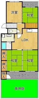 エメラルドマンション迫田 102号室【1階】の間取り