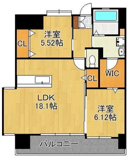 LEGEND筒井【12階】の間取り