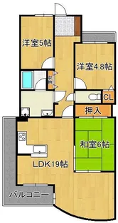 イマージュアークヒルズ黒崎西 1203号室【12階】の間取り