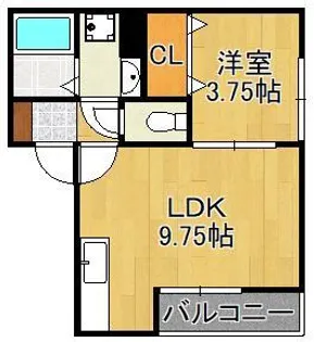 Selene熊西【2階】の間取り