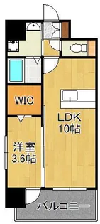 ルークス穴生【4階】の間取り