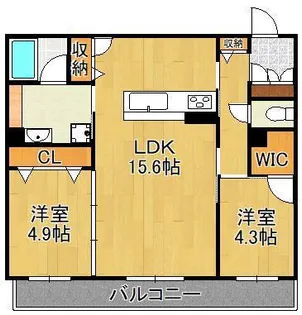 シャーメゾン西鳴水【3階】の間取り