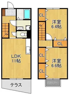 サニーハイツ【1階】の間取り