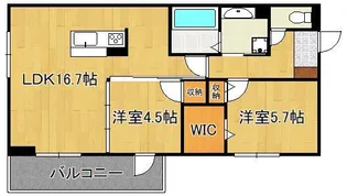イオメール竹末【2階】の間取り