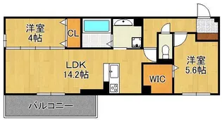 イオメール竹末【2階】の間取り