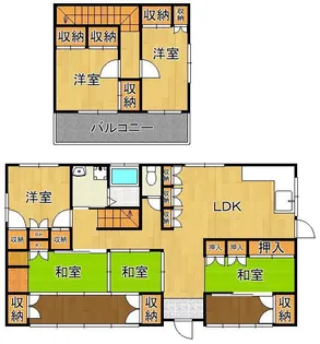 福岡県北九州市八幡西区熊西2丁目【一戸建】の間取り
