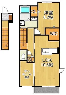 ナチュラルライフ【2階】の間取り