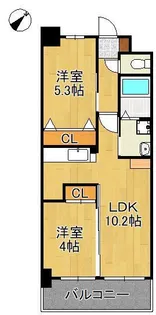 コンダクトレジデンスHIGUCHIMACHI【9階】の間取り
