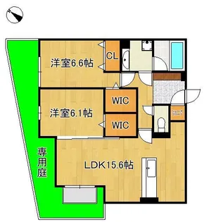 プラシード【1階】の間取り