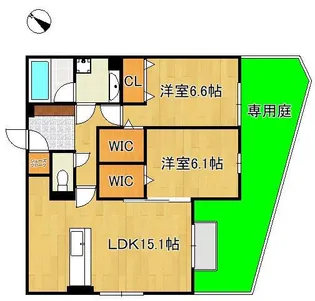 プラシード【1階】の間取り