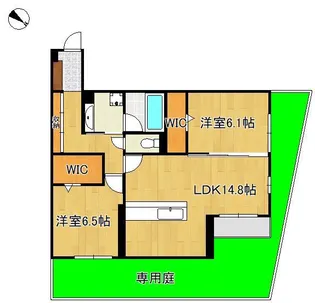 プラシード【1階】の間取り