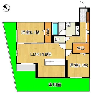 プラシード【1階】の間取り