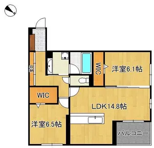 プラシード【2階】の間取り