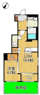 シャルマン・東鳴水【1階】の間取り
