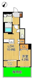 シャルマン・東鳴水【1階】の間取り