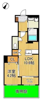シャルマン・東鳴水【1階】の間取り
